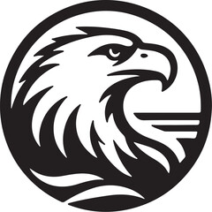 Obraz premium Eagle simple icon. Vector ICON all icon Viktor