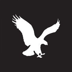 Eagle simple icon. Vector ICON all icon Viktor