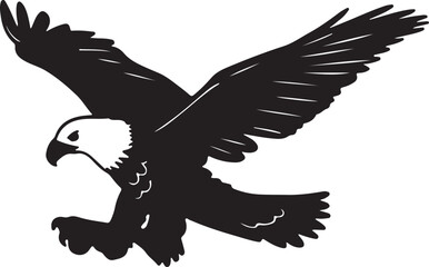 Eagle simple icon. Vector ICON all icon Viktor