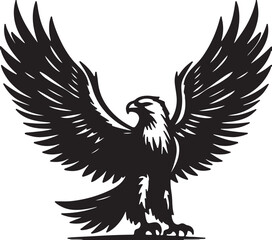 Eagle simple icon. Vector ICON all icon Viktor