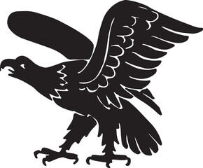Eagle simple icon. Vector ICON all icon Viktor