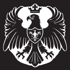Eagle simple icon. Vector ICON all icon Viktor