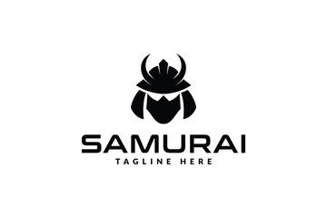 samurai logo vector illustration. logo templates