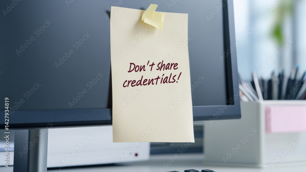 Poster data protection is essential to prevent breach remember to keep your credentials secure and never sh