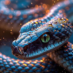 Fototapeta premium Snake closeup Photography