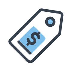 Price Tag Icon with Dollar Sign: Retail, Shopping, Sale Concept