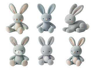 Plush bunny toy collection