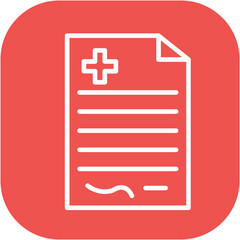 Obraz premium Medical Certificate Icon