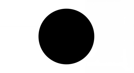 Black circle graphic design element