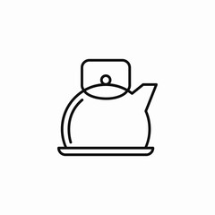 hot kettle icon sign vector