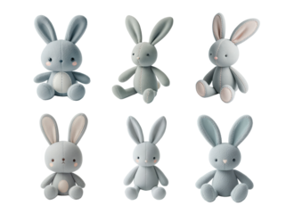 Cute plush bunny rabbit collection