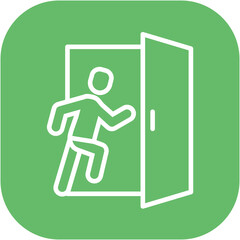 Fototapeta premium Emergency Exit Icon