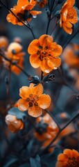 Orange Flowers in Bloom