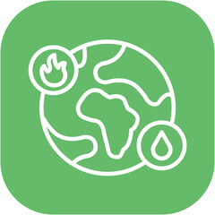 Oil And Gas Globe Icon