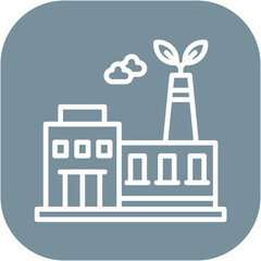 Fototapeta premium Green Manufacturing Icon