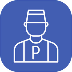 Parking Attendant Icon