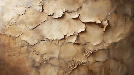 Fototapeta premium Warm clay-toned wall with natural organic textures