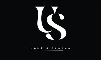 SU, US Abstract Letters Logo Monogram