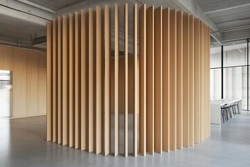 Obraz premium Modern Office Wooden Room Divider
