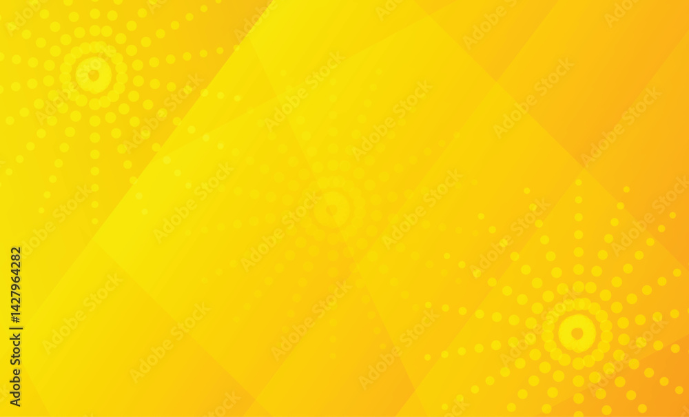 Poster abstract yellow gradient background with shapes. yellow pattern background