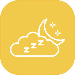Sleepy Cloud Icon