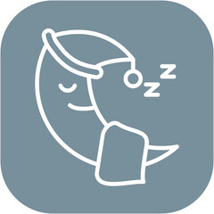 Sleepy Moon Icon