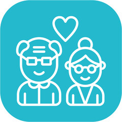 Grandparents Affection Icon
