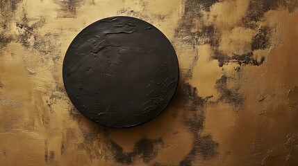 Warm monochrome wall with a touch of natural charm