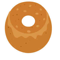 vector illustration of a donut