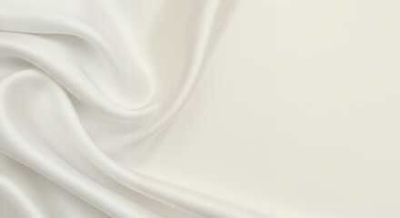 Fototapeta premium White Silk Fabric Background