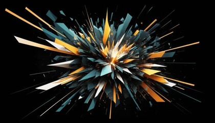 Bright colorful fireworks burst in the dark night sky, a vibrant celebration