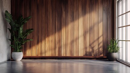 Warm wooden wall with a naturally aged charm