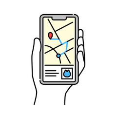 おすすめされた最短ルートを信じられない時のイラスト