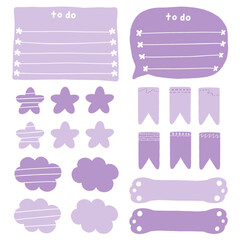 Set of planner stickers, journal stickers, organizer tags, printable planner stickers.