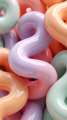 soft strips of paste 