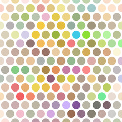 Circle table alternating color tones,corful.