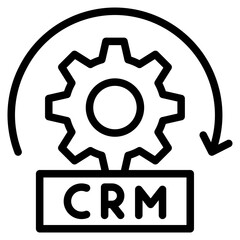 Costumer relatioship icon in vector illustration