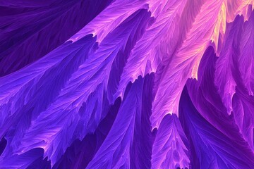 Obraz premium Abstract fractal art, vibrant purple and pink