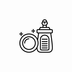 baby bottle clean icon sign vector