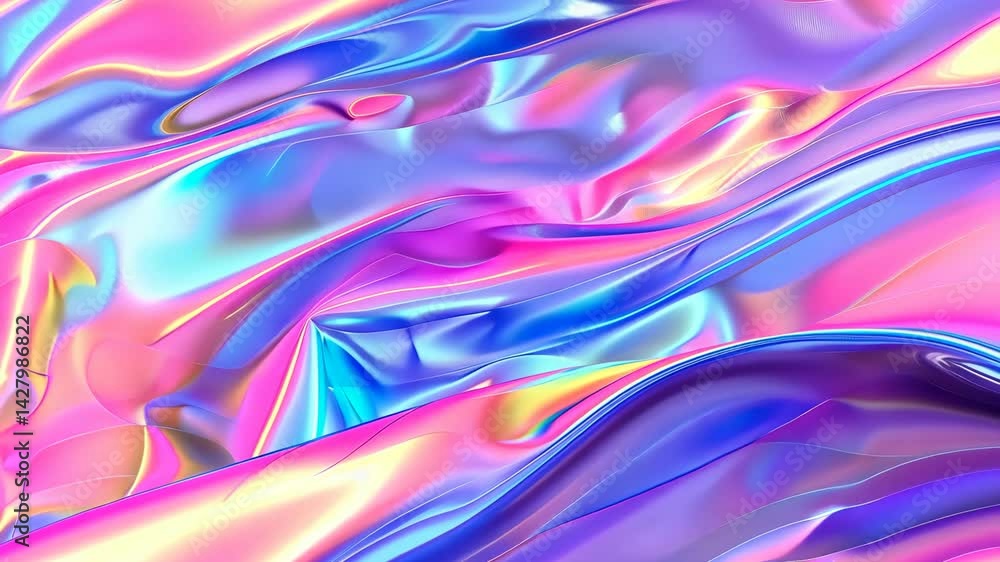 Poster bright, flowing textures create a captivating abstract design bursting with colors that shift and sh