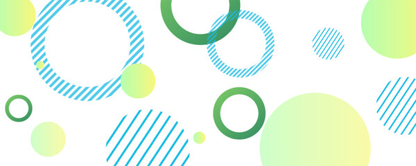 geometric abstarct background,green and yellow gradations,circle effect style, modern ,vector eps 10