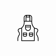 cleaning apron icon sign vector