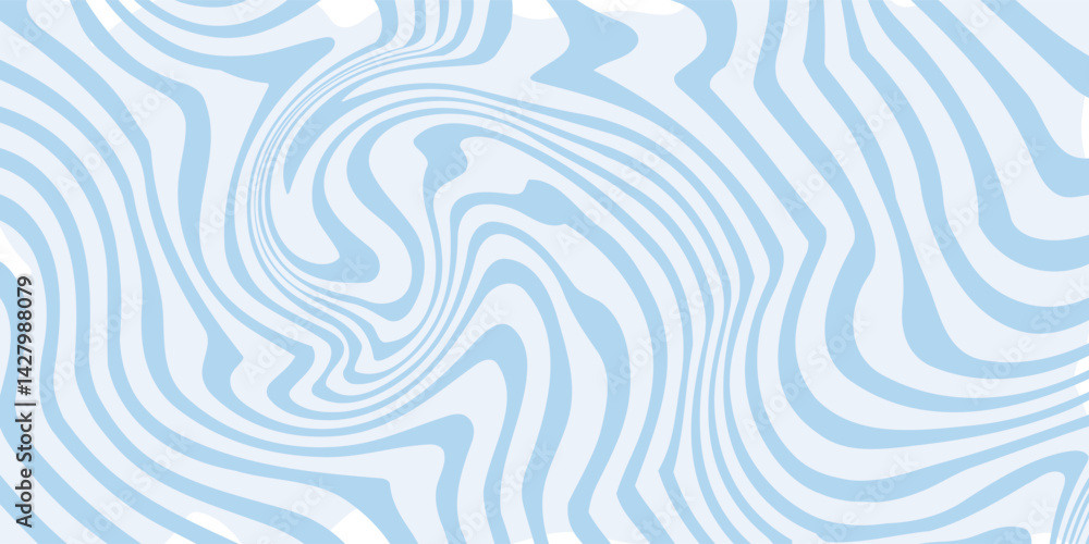Poster abstract background seamless pattern with colorful waves. trendy vector illustration in retro psyche