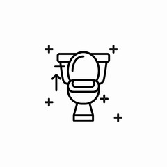 cleaning toilet icon sign vector