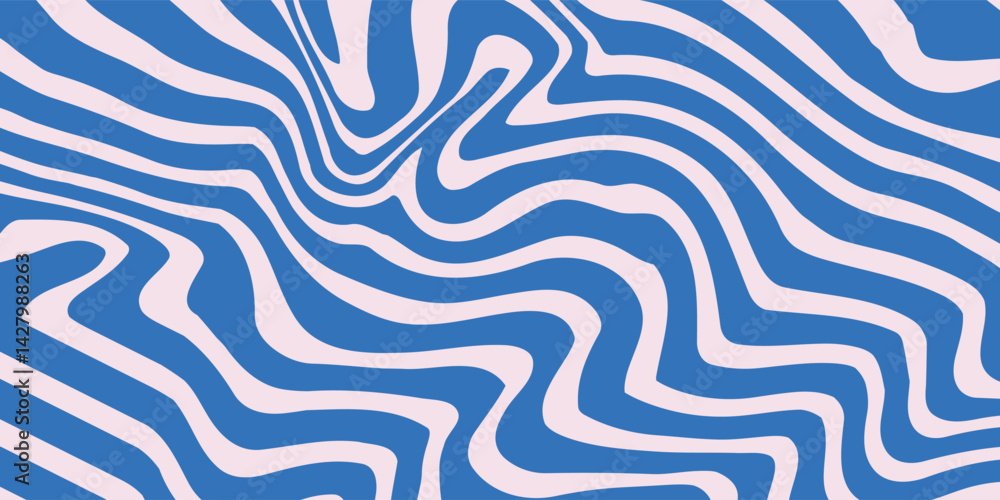 Poster abstract background pattern with colorful waves. psychedelic groovy trippy y2k retro seamless patter