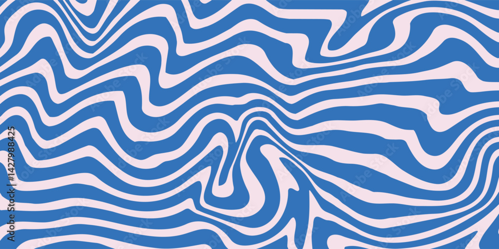 Poster abstract background pattern with colorful waves. psychedelic groovy trippy y2k retro seamless patter