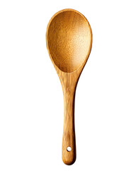 Wooden spoon on black background kitchen utensil cooking tool natural wood grain