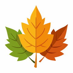 Fototapeta premium autumn-leaves-vector 