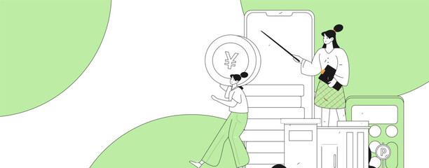 Home loan flat vector concept operation illustration
