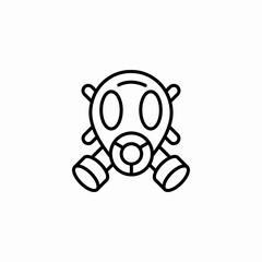 gas mask icon sign vector